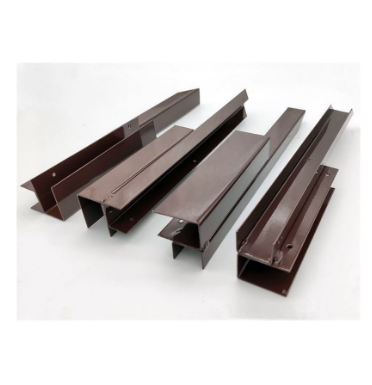 Угловой элемент металл, 90 град. 375х60х60мм. Коричневый цвет.