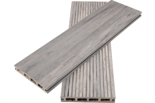 Террасная доска из ДПК WoodVex Select Colorite Бело-серый