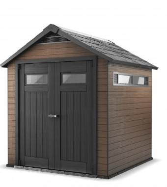 Хозблок из ДПК Fusion 757 коричн., сер.